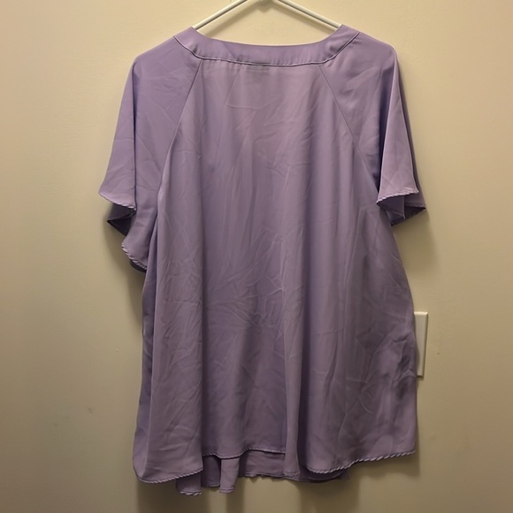 TORRID Purple Women's cutout blouse size 3 - Picture 7 of 7